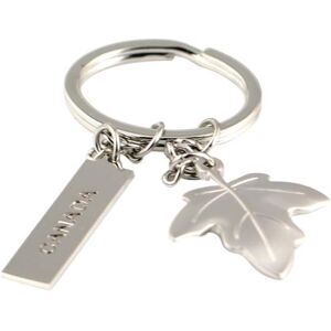 Bag Accessorries CANADA Letter Carved Maple Leaf Pendant Keychain Key Ring Holder