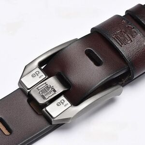 L.RIDING PULO Men's Belt, Genuine Leather, Real, New Buckle, Brand, Brown, Fashion, Black, Trouser, Jeans, Chic, Clothing, Accessories