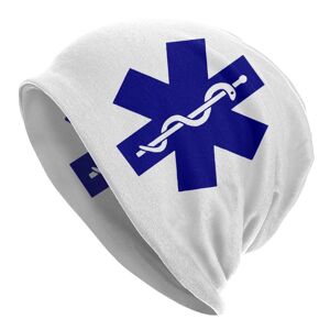 91440111MAC1KNR116 Star Of Life Skullies Beanies Hat EMT Paramedic Medic Ambulance Hip Hop Unisex Women Ski Caps Warm Dual-use Bonnet Knitting Hats