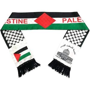 EDC Toy Palestine Nation Flag Print Scarf Fringed Satin Color Matching Unisex Patriotism Smooth Custom Palestine