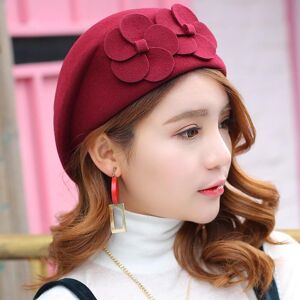 Lead72er (SU) Wool Elegant Women Beret  Warm Pillbox Hat Tam Cap