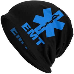 91440111MAC1KNR116 Emt Star Of Life Skullies Beanies Hats Paramedic Medic Ambulance Goth Unisex Outdoor Caps Warm Dual-use Bonnet Knit Hat