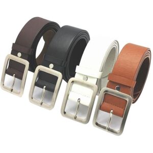 Papij Men's Casual Faux Leather Belt Buckle Waist Strap Belts