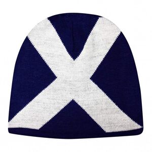 Mens Scotland Cross Design Winter Beanie Hat