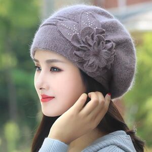 HerSight Autumn Winter Korean Fashion Rabbit Hair Knitted Wool Hat Women Thickened Plushed Warm Ear Protection Cover Belle Hat