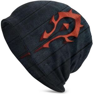 91141024MA7XA23D53 World of Warcraft Game Red Symbol Unisex Unisex Women Beanies Windproof Hedging Cap Double Layer Fabric Caps Bonnet Hat