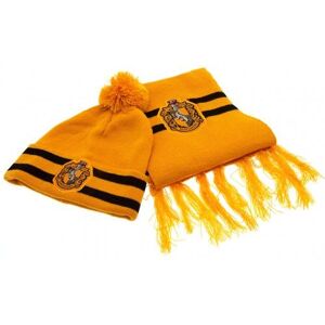 Harry Potter Childrens/Kids Hufflepuff Crest Hat And Scarf Set