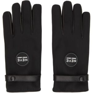 Giorgio Armani Neve Paneled Twill Gloves  - 00020 BLACK - Size: Large - male