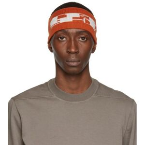 Rick Owens DRKSHDW Orange Logo Headband  - 5361 ORANGE/OYSTER - Size: UNI - male