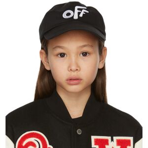 Off-White Kids Black Stamp Baseball Cap  - BLACK WHITE - Size: 1 - unisex