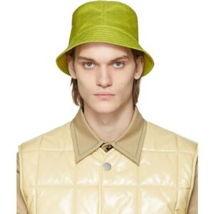 Bottega Veneta Green Intreccio Bucket Hat  - 3500-KIWI - Size: Small - male
