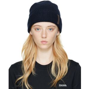 ZEGNA Navy Oasi Beanie  - BL1 Dark Blue - Size: UNI - female