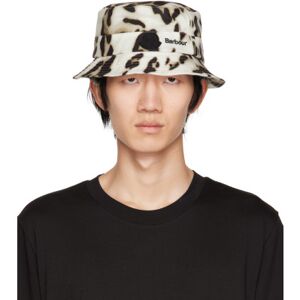 Moncler Genius Beige Barbour Leopard Print Waxed Bucket Hat  - S29 ANIMAL PRINT - Size: Extra Large - male