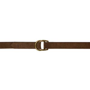 Polo Ralph Lauren Brown Suede D-Ring Belt  - BROWN - Size: Small - male