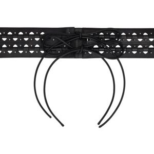 ALAÏA Black Hinge Belt  - 999 Noir - Size: cm 60 - female