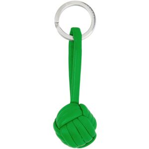 Bottega Veneta Green Charm Keychain  - 3724-PARAKEET-SILVER - Size: UNI - male