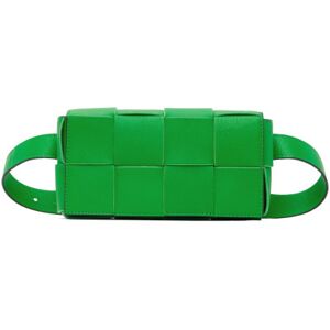 Bottega Veneta Green Cassette Belt Bag  - 3819 PARAKEET BLK/PA - Size: UNI - male