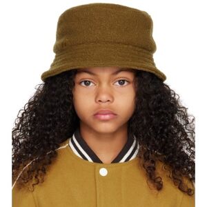 Bonpoint Kids Khaki Theana Bucket Hat  - 045A Kaki Clair - Size: 4Y - unisex