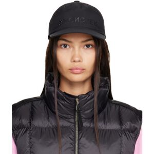 Moncler Grenoble Black Logo Cap  - 999 Black - Size: UNI - female