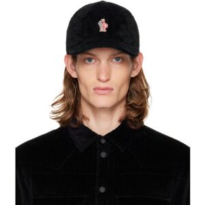 Moncler Grenoble Black Embroidered Cap  - 999 BLACK - Size: UNI - male