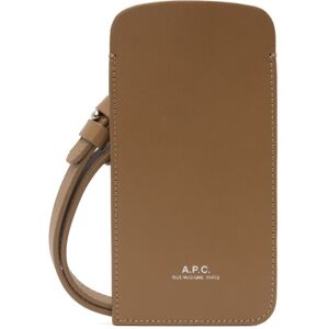 A.P.C. Beige James Pouch  - BAG SAND - Size: UNI - male