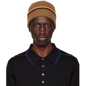 Paul Smith Brown Artist Stripe Beanie  - 64 Browns - Size: UNI - male