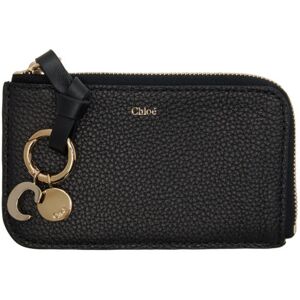 Chloé Black Alphabet Zip Card Holder  - 001 Black - Size: UNI - female