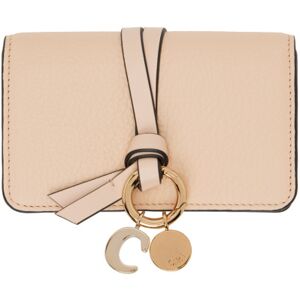 Chloé Pink Alphabet Card Holder  - 6J5 Cement Pink - Size: UNI - female