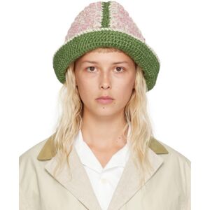 Nicholas Daley Multicolor Rolled Beanie  - Cream / Pink / Green - Size: UNI - female