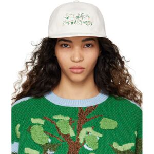 Stella McCartney White Embroidered Cap  - 1830 Frost - Size: cm 59 - female