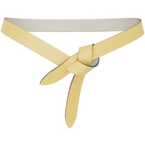 Isabel Marant Yellow & Beige Lecce Reversible Belt  - LYCK Light Yellow/Ch - Size: Extra Large - female
