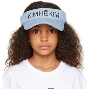 KIMHĒKIM Kids Blue Sun Denim Visor  - Blue - Size: UNI - unisex