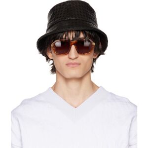 Bottega Veneta Black Intrecciato Bucket Hat  - 1000 BLACK - Size: Small - male