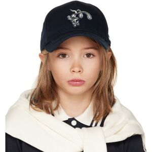 Moncler Enfant Kids Navy Embroidered Cap  - 778 - Size: Small - unisex
