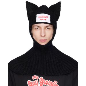 Charles Jeffrey LOVERBOY Black Chunky Ears Balaclava  - BLACK BLACK - Size: UNI - male