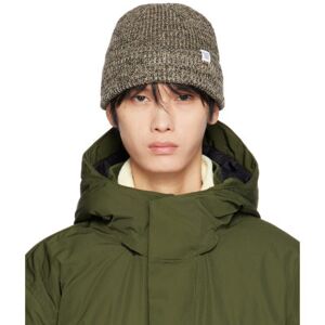 NORSE PROJECTS Brown & Beige Rib Beanie  - Camel - Size: UNI - male
