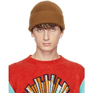 ZEGNA x The Elder Statesman Brown Brushed Beanie  - N05 VICUNA - Size: UNI - male