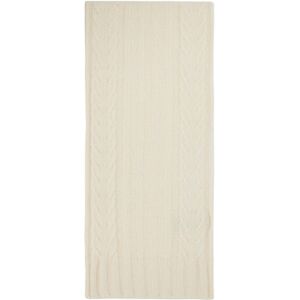 GANNI White Cable Scarf  - Egret - Size: UNI - male