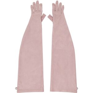 Rick Owens Pink Runway Long Gloves  - 63 Dusty Pink - Size: ˝ 7.5 - female