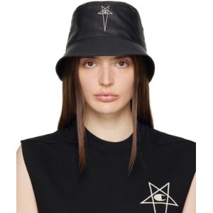 Rick Owens Black Champion Edition Gilligan Bucket Hat  - 09 Black - Size: Small - female