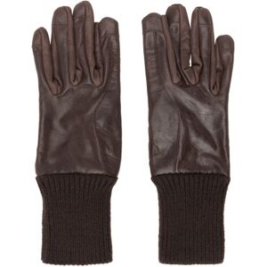Rick Owens Brown Short Ribcuff Gloves  - 04 BROWN - Size: ˝ 8 - male