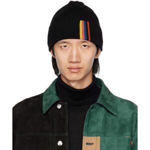 Paul Smith Black Artist Stripe Beanie  - 79 Black - Size: UNI - male