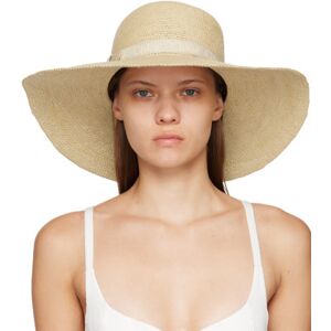 Chloé Beige Borsalino Edition Woody Hat  - 223 Straw Beige - Size: Small - female
