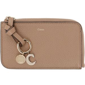 Chloé Pink Alphabet Card Holder  - 527 Woodrose - Size: UNI - female