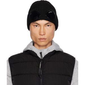 C.P. Company Black Goggle Beanie  - 999 BLACK - Size: UNI - male