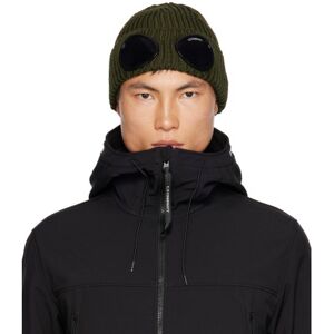 C.P. Company Green Goggle Beanie  - 683 IVY GREEN - Size: UNI - male