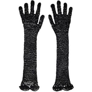 The Row Black Constant Gloves  - Black - Size: Large - female