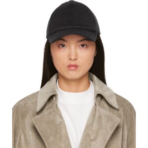 The Row Gray Caspian Cap  - Dark Grey - Size: Large - female