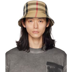 Burberry Beige Exaggerated Check Bucket Hat  - ARCHIVE BEIGE - Size: Extra Small - male