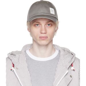 Thom Browne Gray Logo Patch Cap  - 035 MED GREY - Size: Large - male